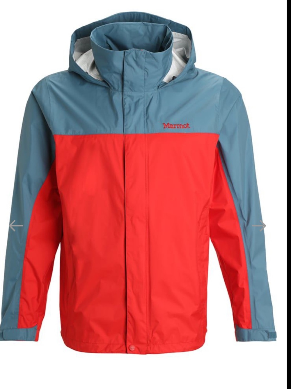 Marmot Waterproof Lightweight Rain Windbreaker Jacket Outdoor  Full Zip Hooded